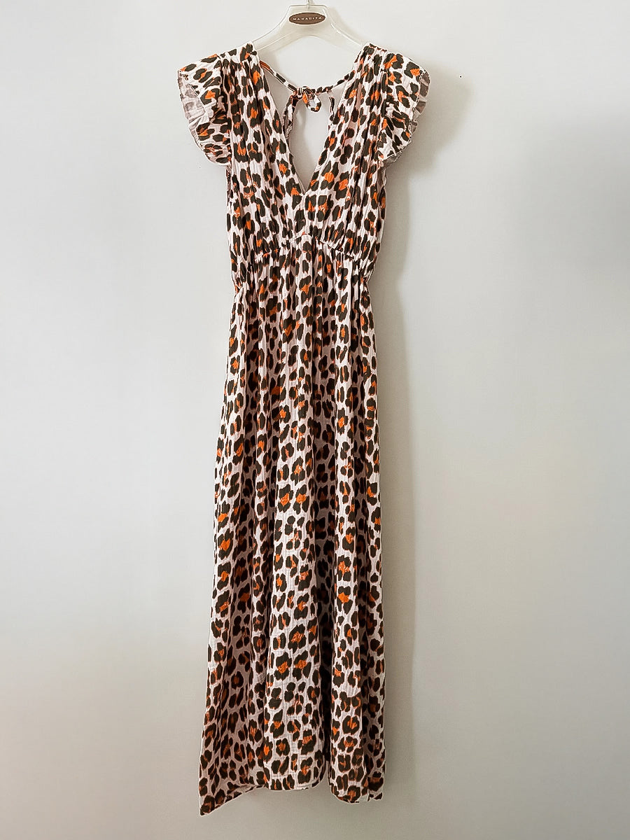 Leopard Print Maxi Dress