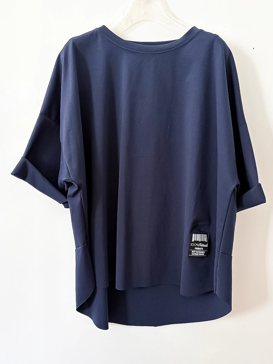 Navy Oversized Summer Shirt