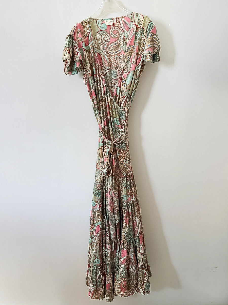 Elegant Printed Summer Maxi Dress