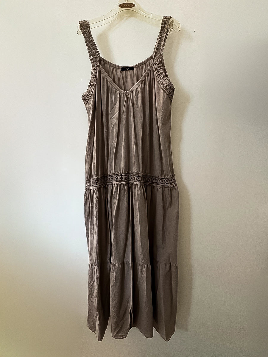 Women’s Crochet Strap Maxi Dres