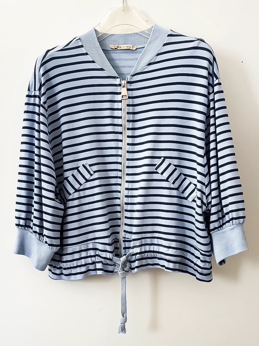 Blue Striped Summer Jacket