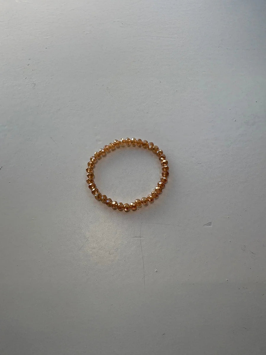 Golden Crystal Beaded Bracelet