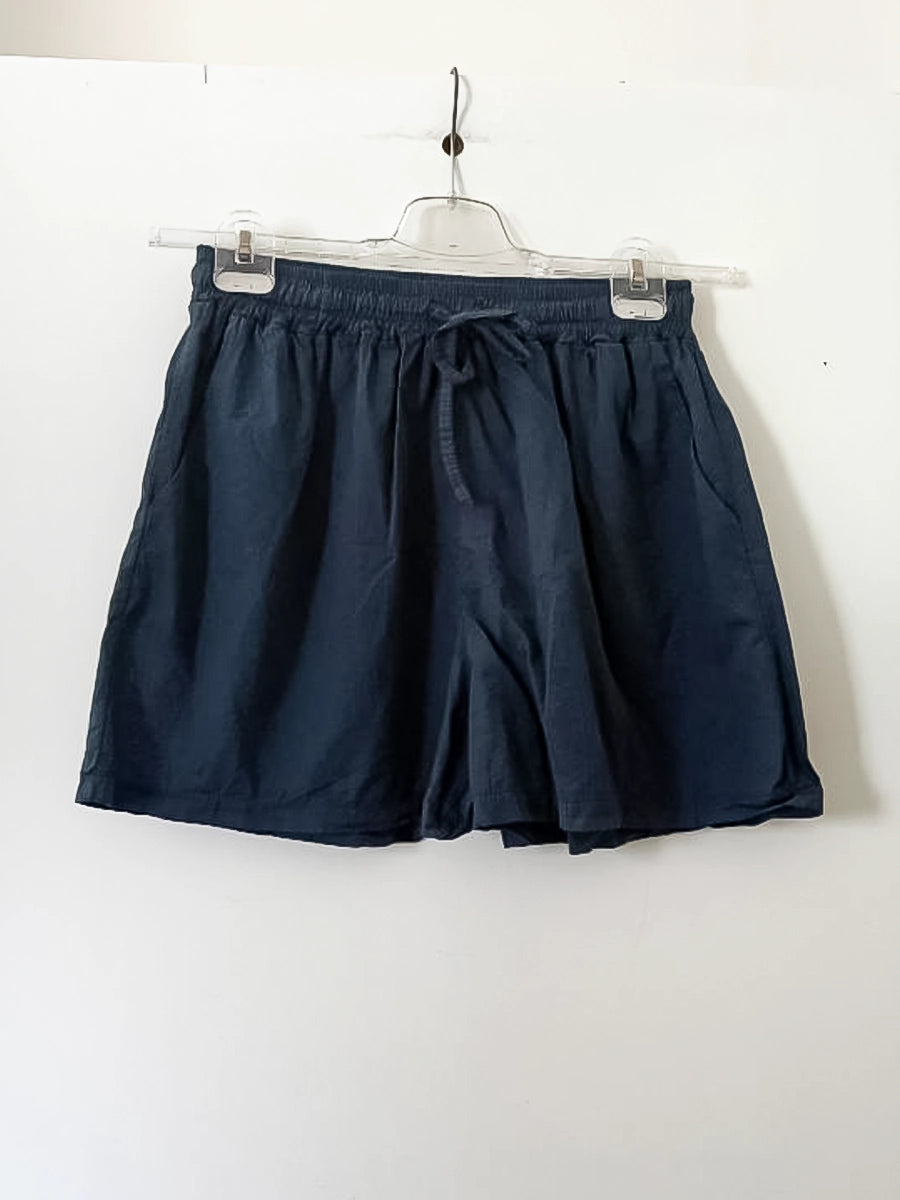Navy Summer Shorts – Drawstring Waist