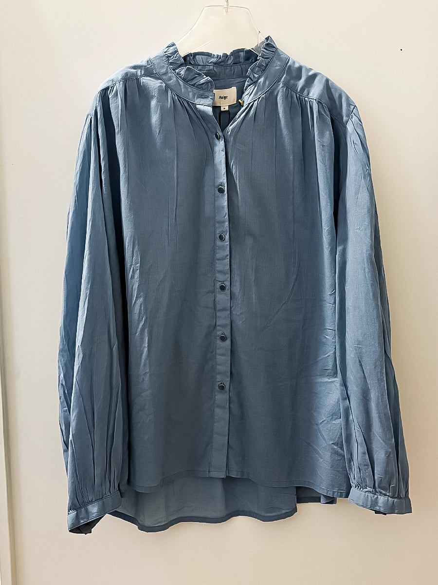 Light Blue Long Sleeve Blouse